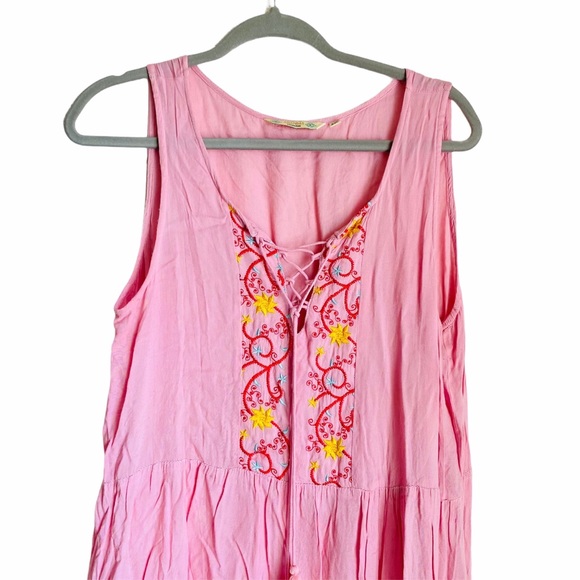 Amanda's Collection Pink Embroidered Summer Dress - Picture 2 of 8
